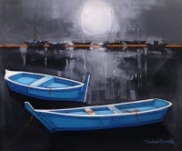 Salman Farooqi, 30 x 36 Inch, Acrylic on Canvas, Seascape Painting, AC-SF-258